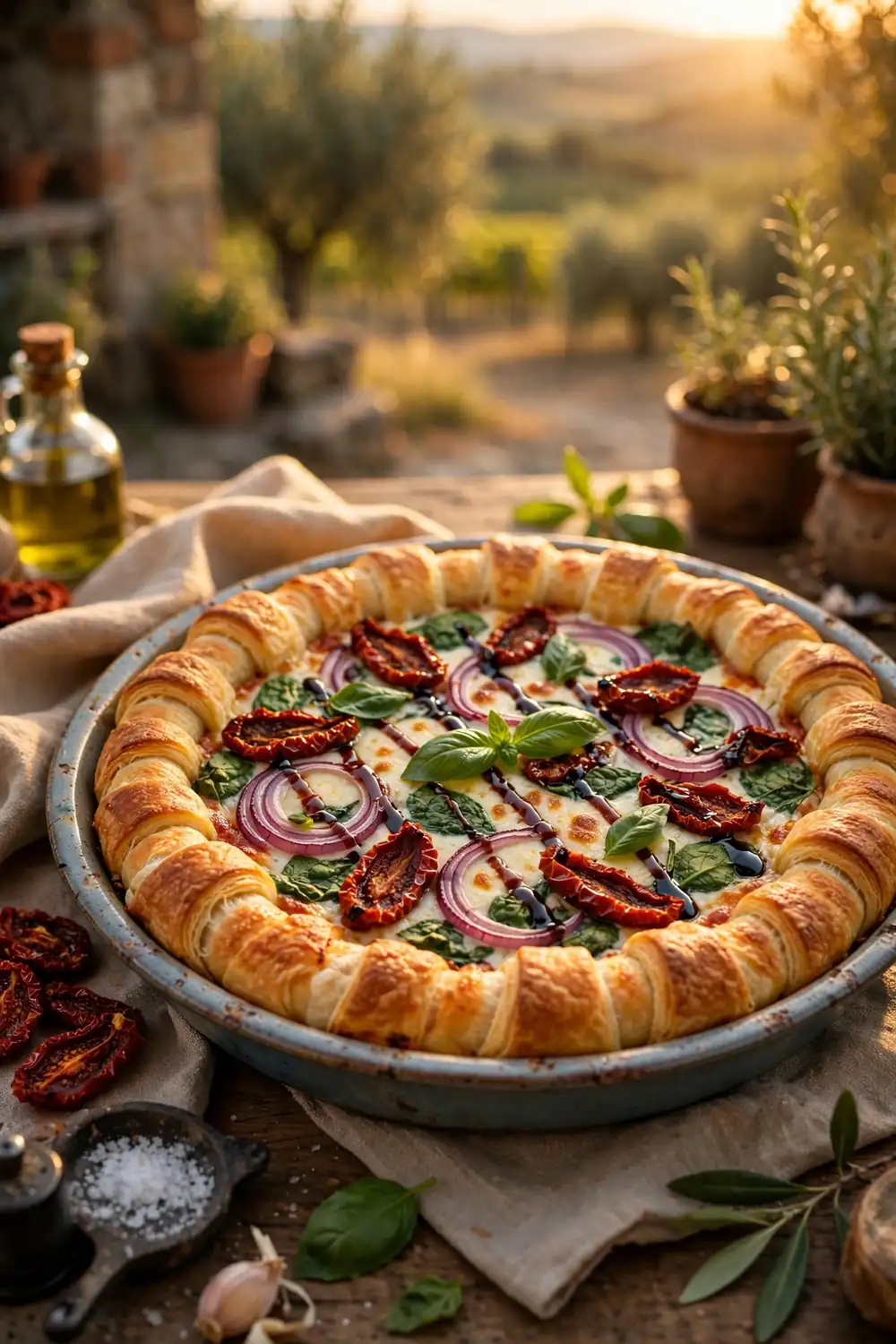 deep dish crescent roll pizzas 18