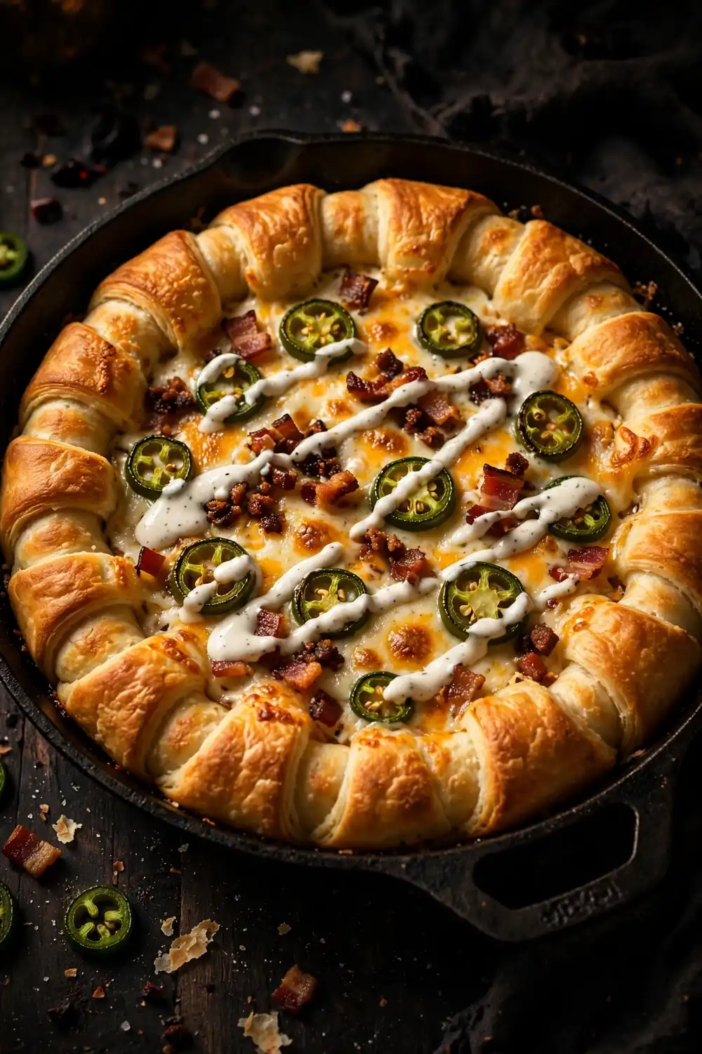 deep dish crescent roll pizzas 19