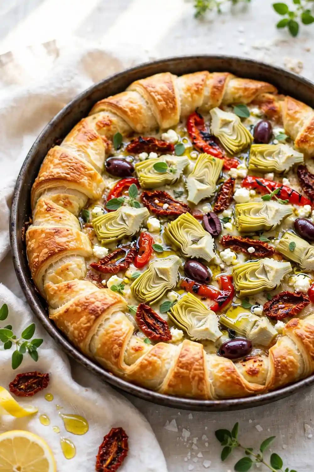 deep dish crescent roll pizzas 20