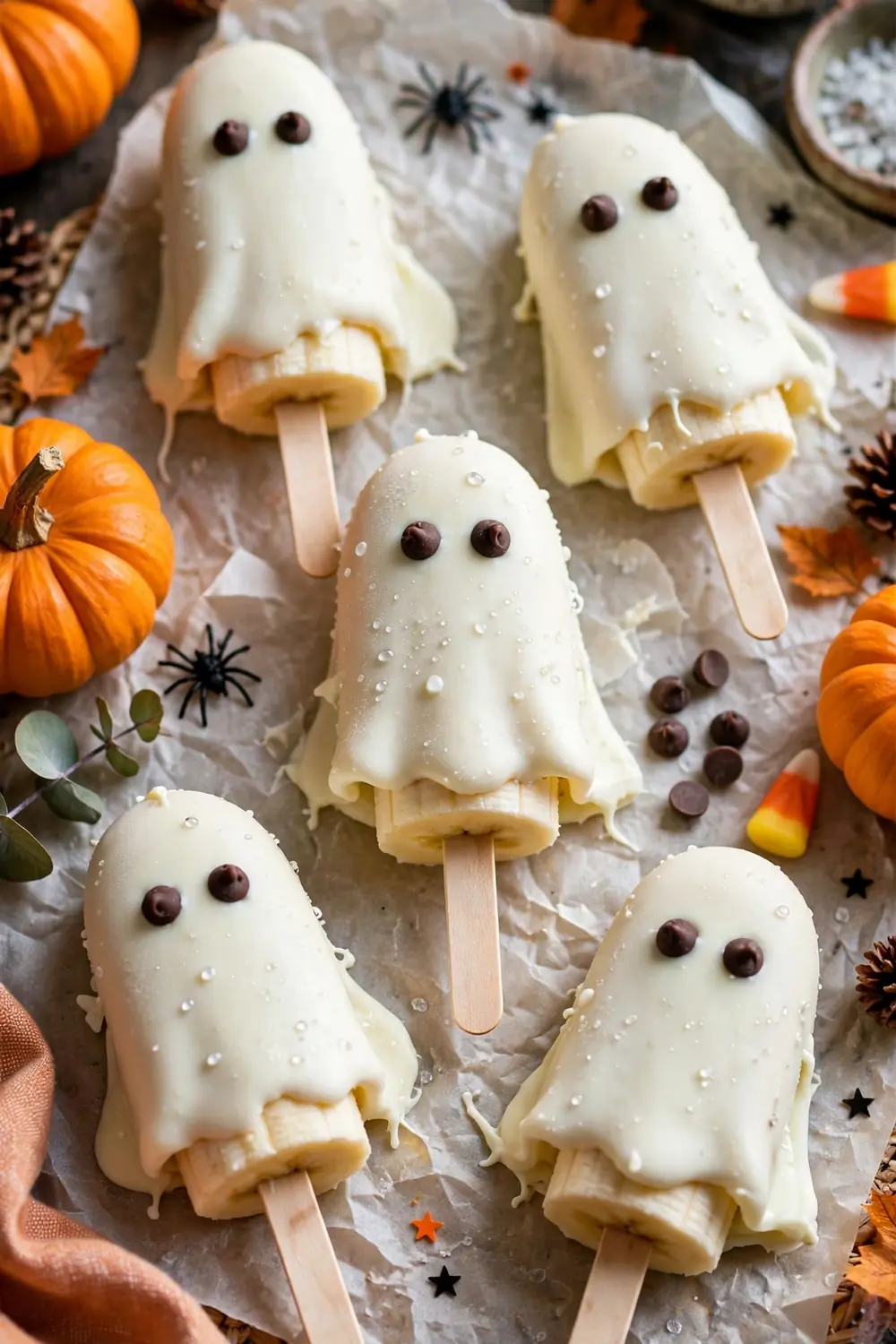 Ghost Banana Pops