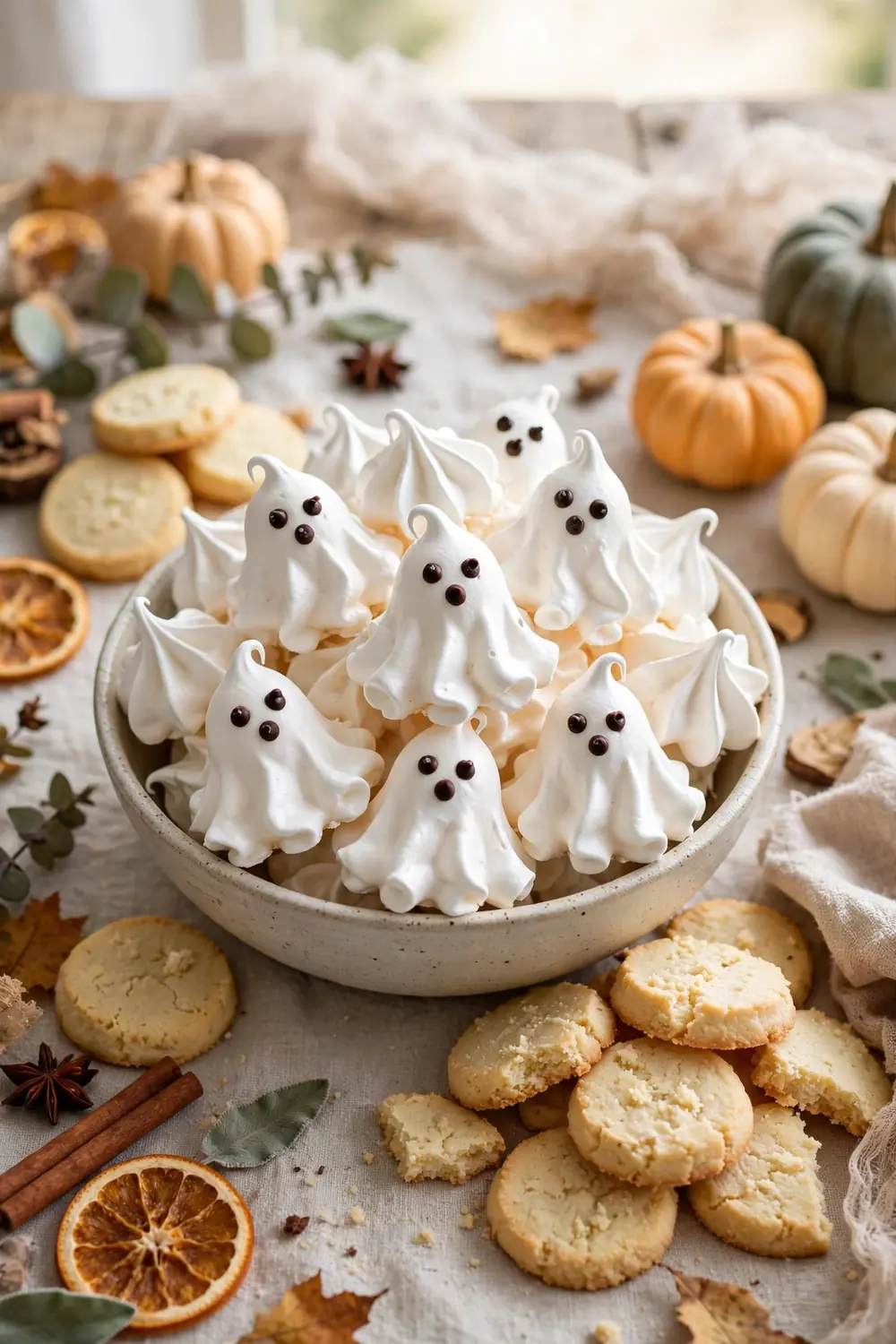 Ghost Meringue Kisses