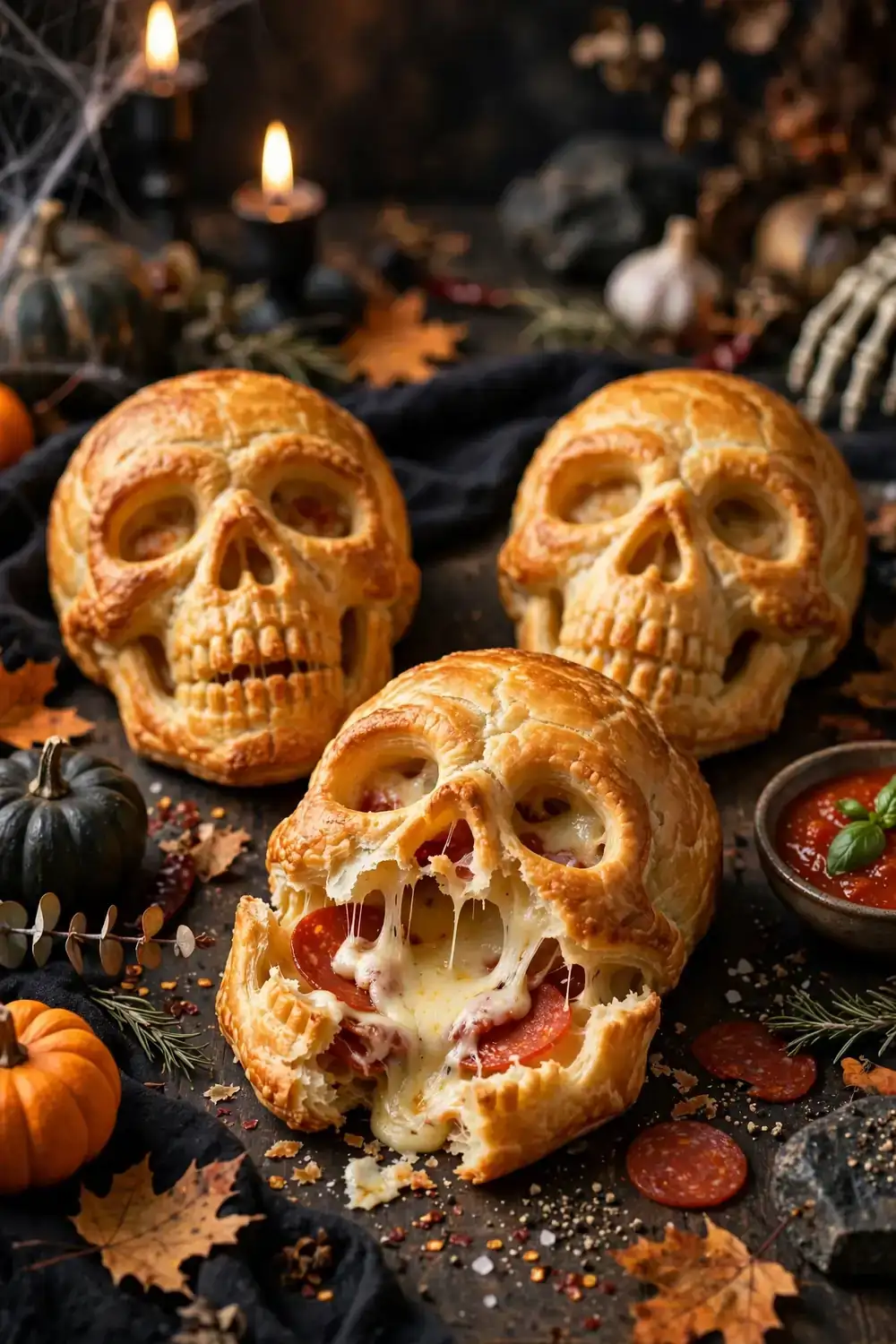 Skull Pizza Pockets