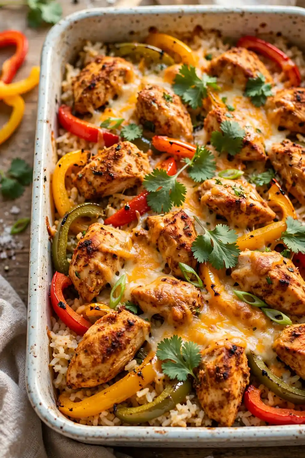 Chicken fajita rice casserole 03