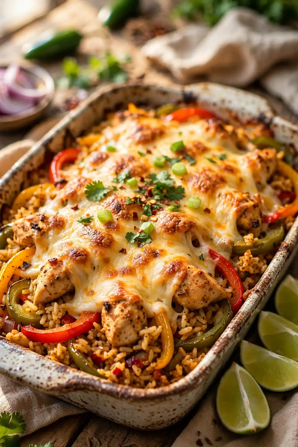 Chicken fajita rice casserole 04