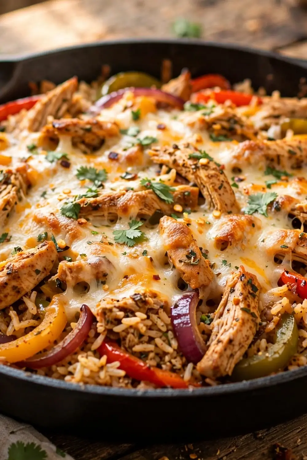 Chicken fajita rice casserole 05