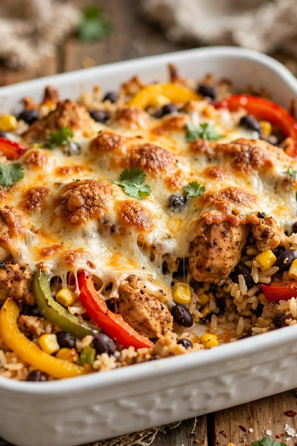 Chicken fajita rice casserole 06
