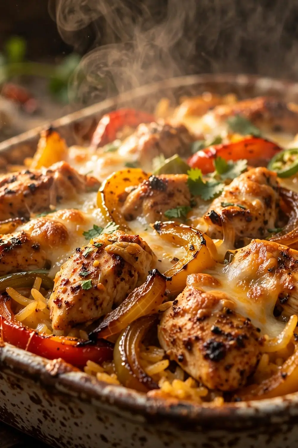 Chicken fajita rice casserole 07
