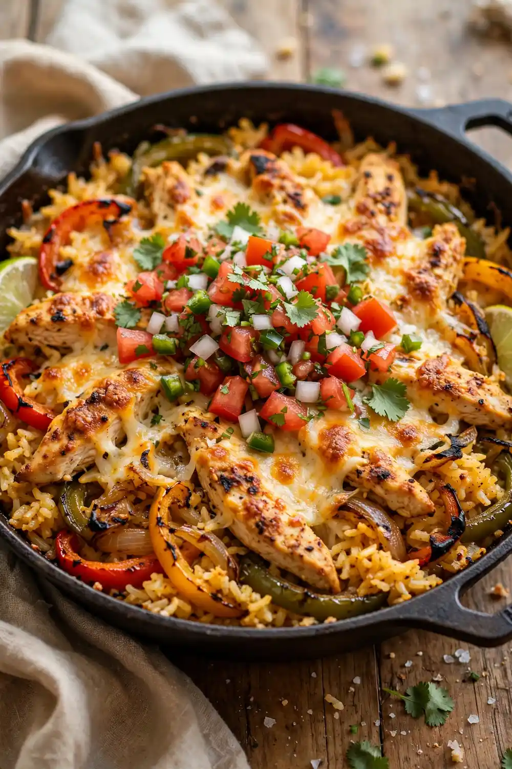 Chicken fajita rice casserole 13