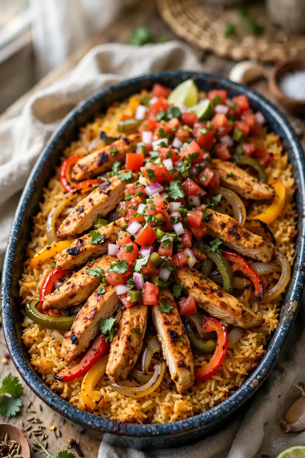 Chicken fajita rice casserole 14