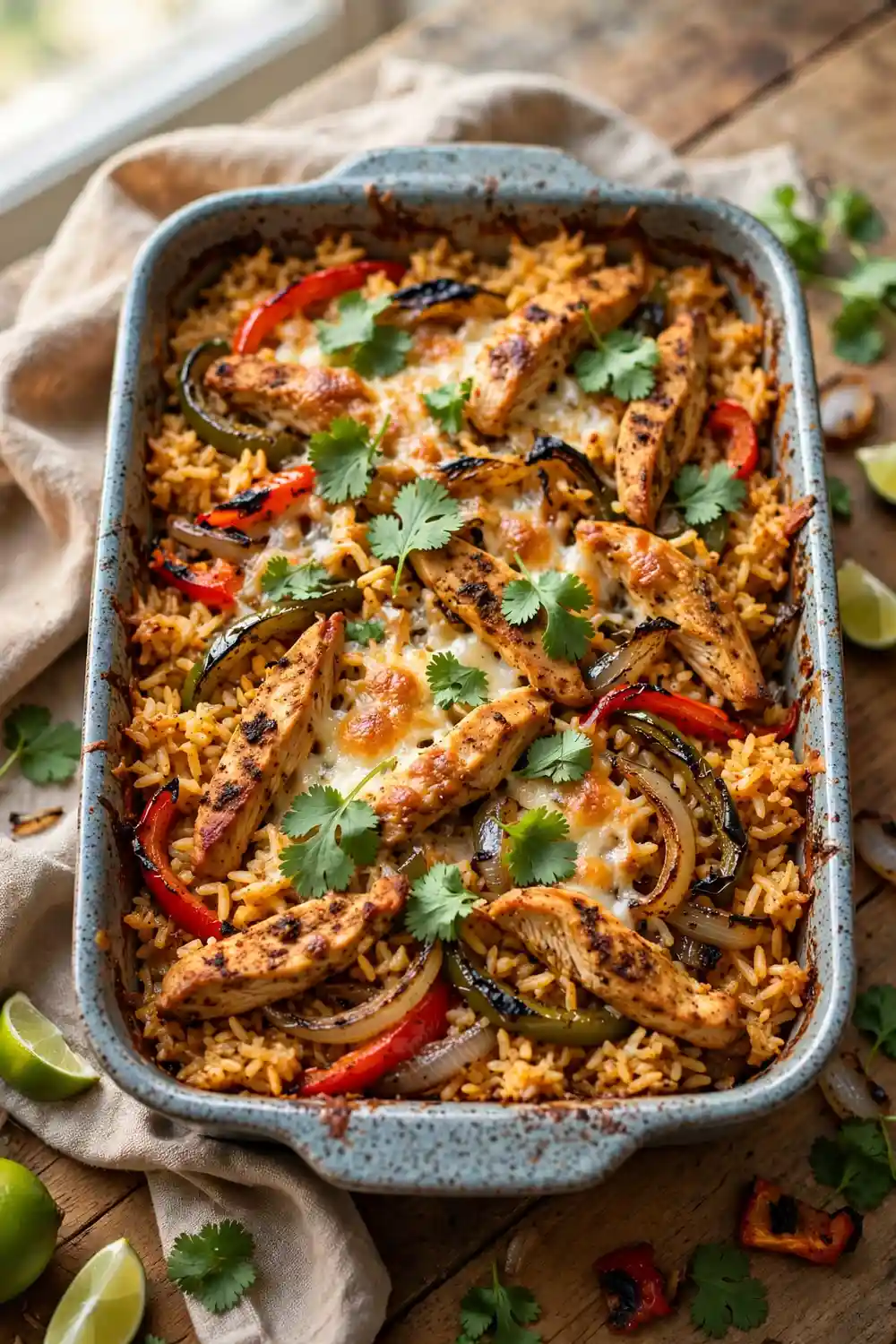Chicken fajita rice casserole 16