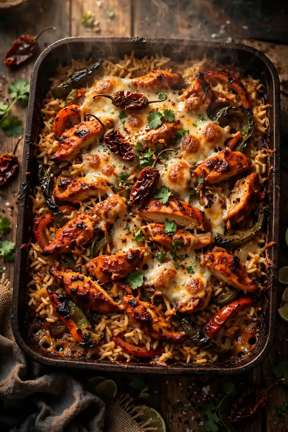 Chicken fajita rice casserole 20