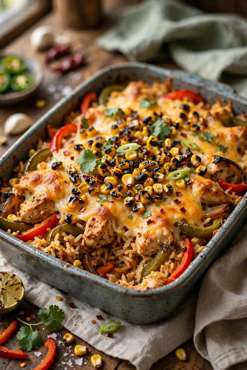 Chicken fajita rice casserole 23