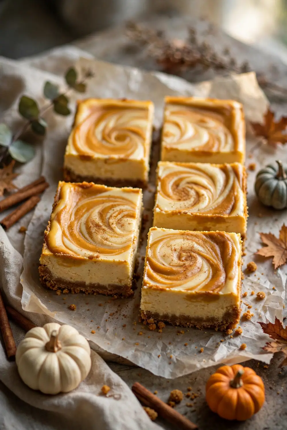 Pumpkin Cheesecake Bars