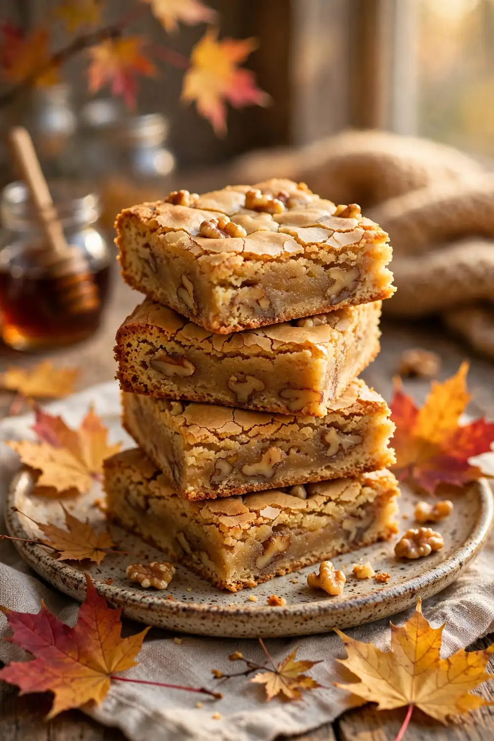 Maple Walnut Blondies