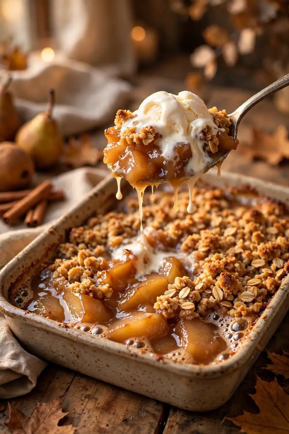 Caramel Pear Crisp