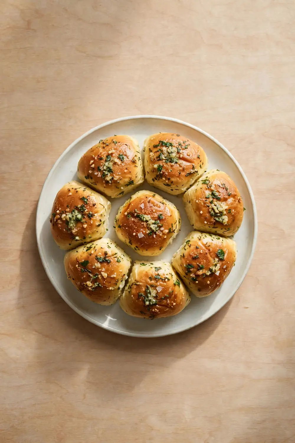 Garlic herb dinner rolls, buttery soup breads for weeknights
