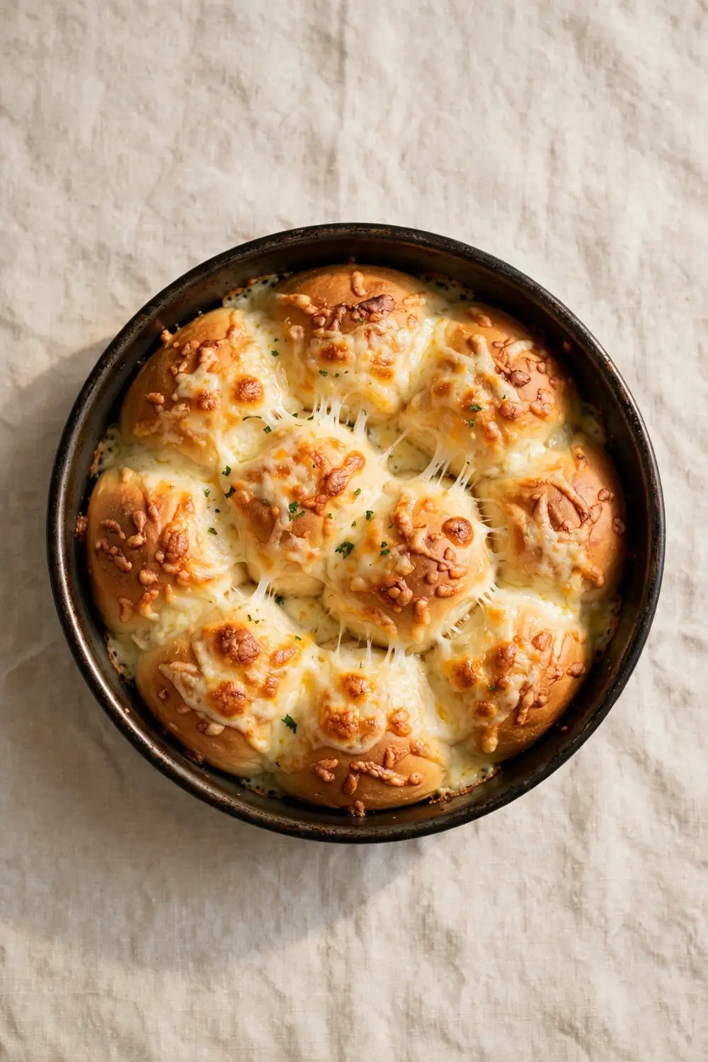 Cheesy pull apart buns, gooey soup breads for sharing