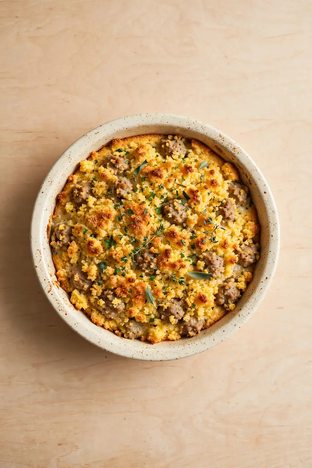 Cornbread sausage dressing, easy thanksgiving sides recipe