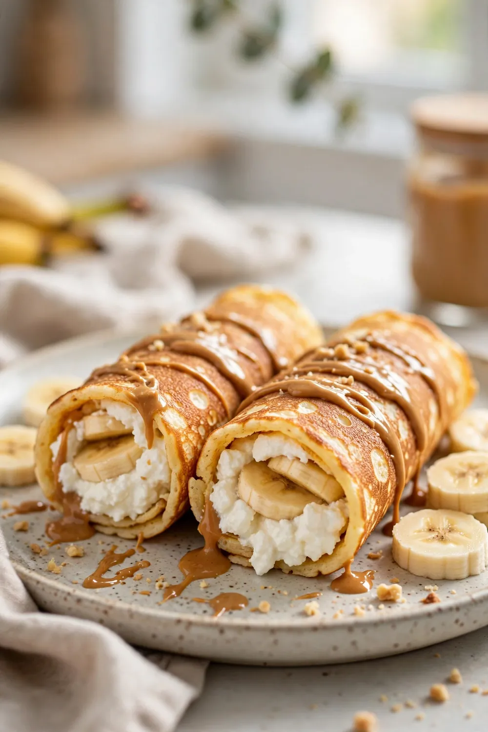 Flourless cottage cheese pancakes