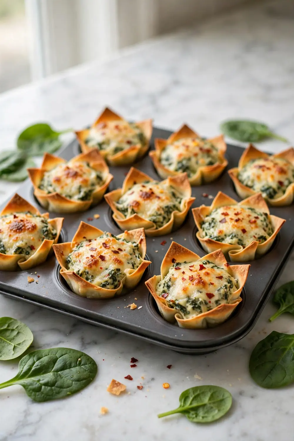 Spinach Artichoke Cups
