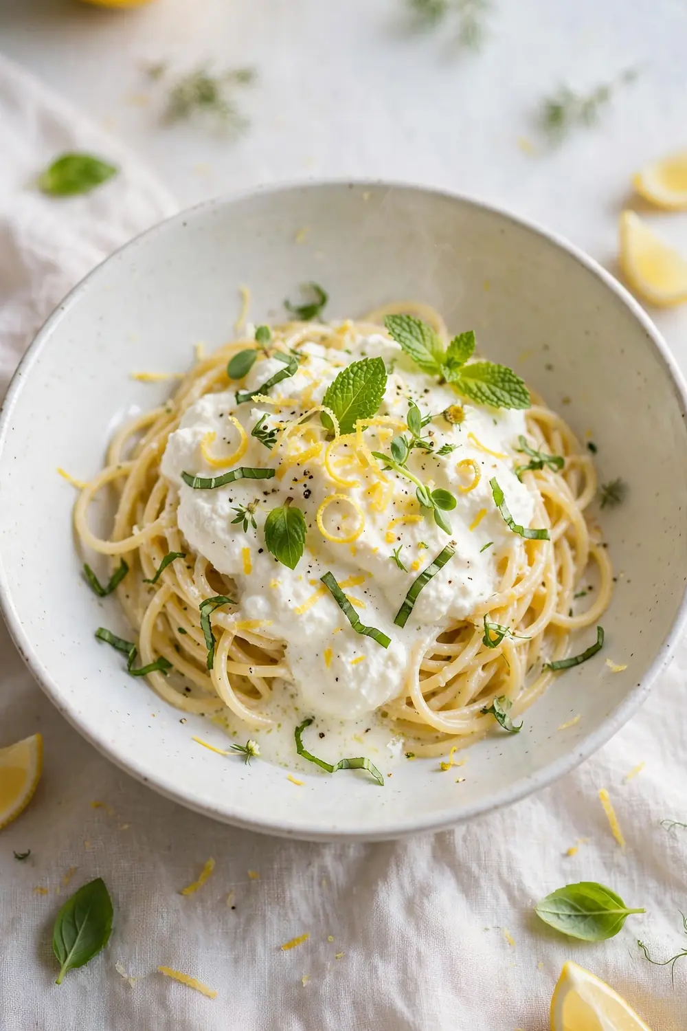 Lemon Ricotta Herb Whip