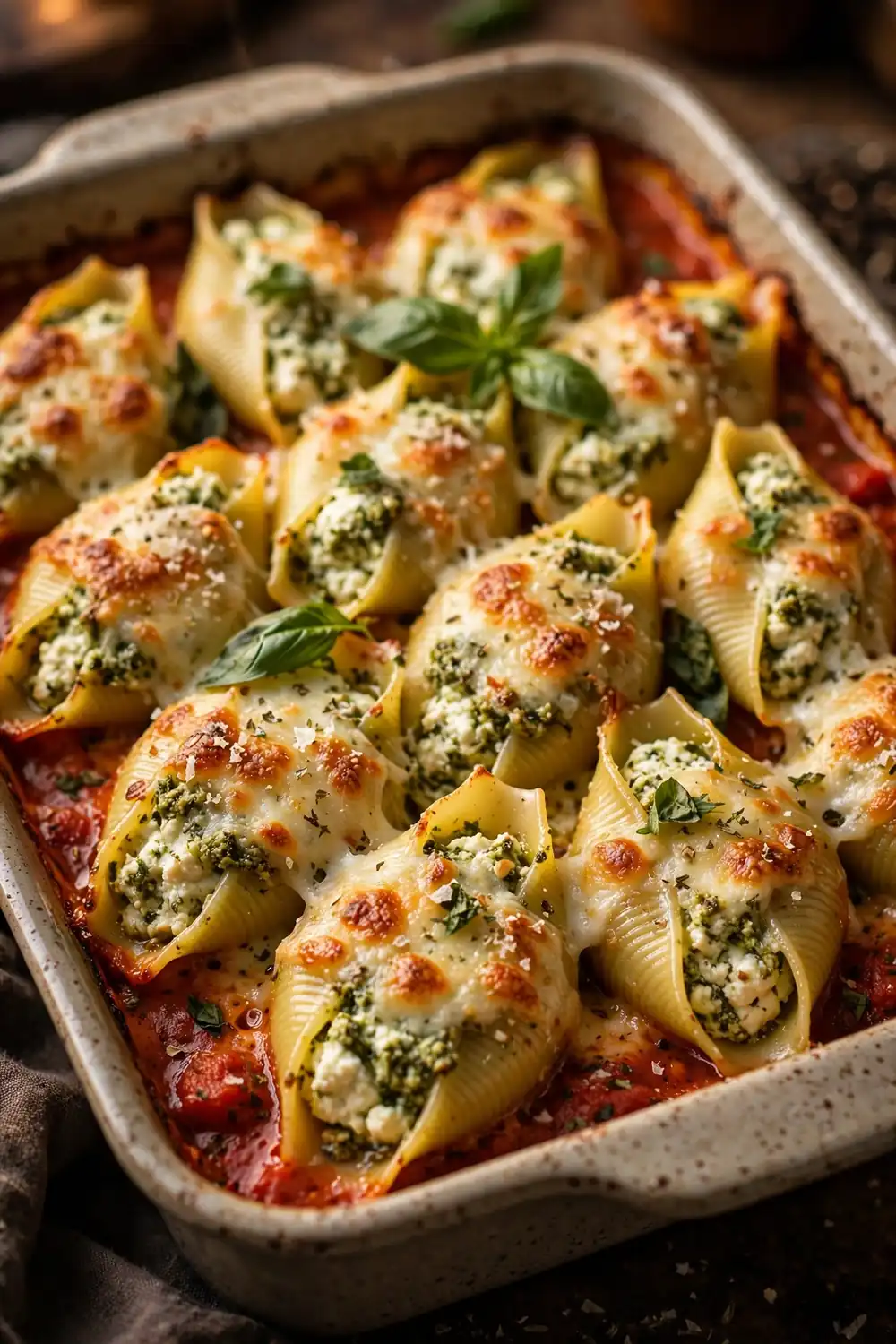 Pesto Stuffed Shells