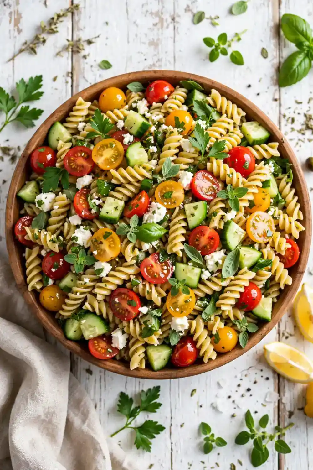 Zesty Herb Vinaigrette Pasta
