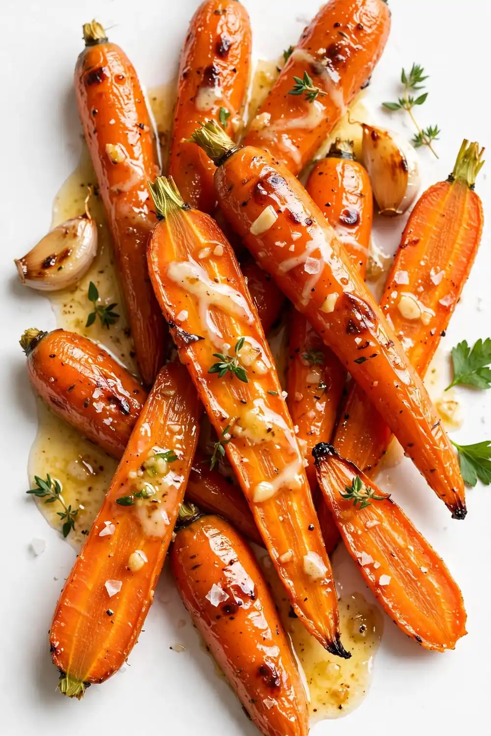 Garlic parmesan roasted carrots