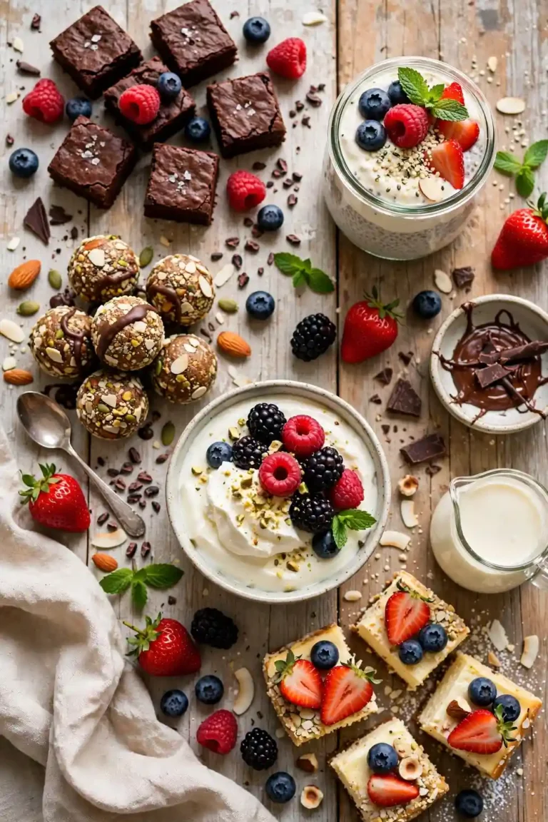 22 Gluten Free High Protein Desserts for Guilt-Free Indulgence