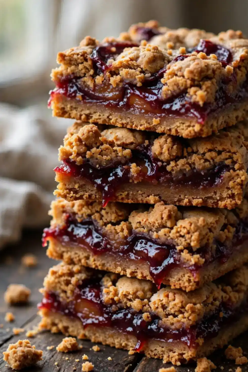 Gingerbread plum bars