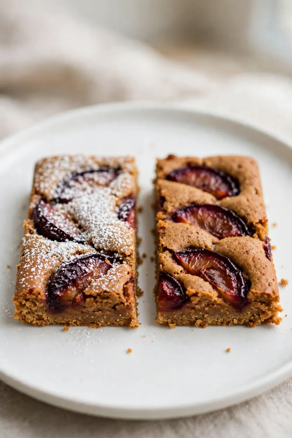 Gingerbread plum bars