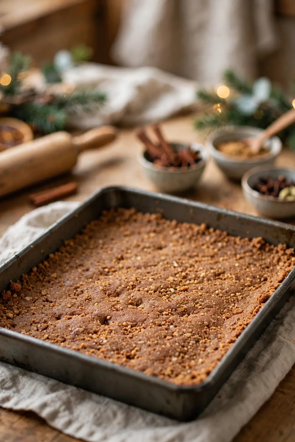Gingerbread plum bars