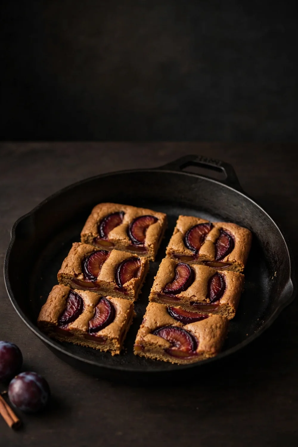 Gingerbread plum bars