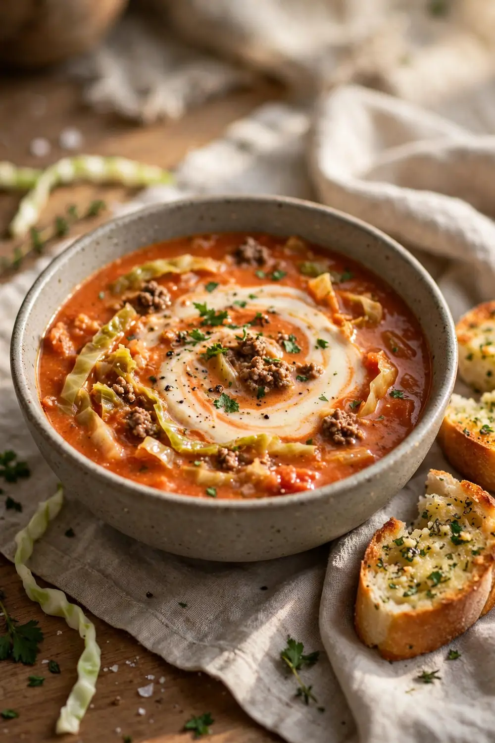 Cozy cabbage roll soup 03