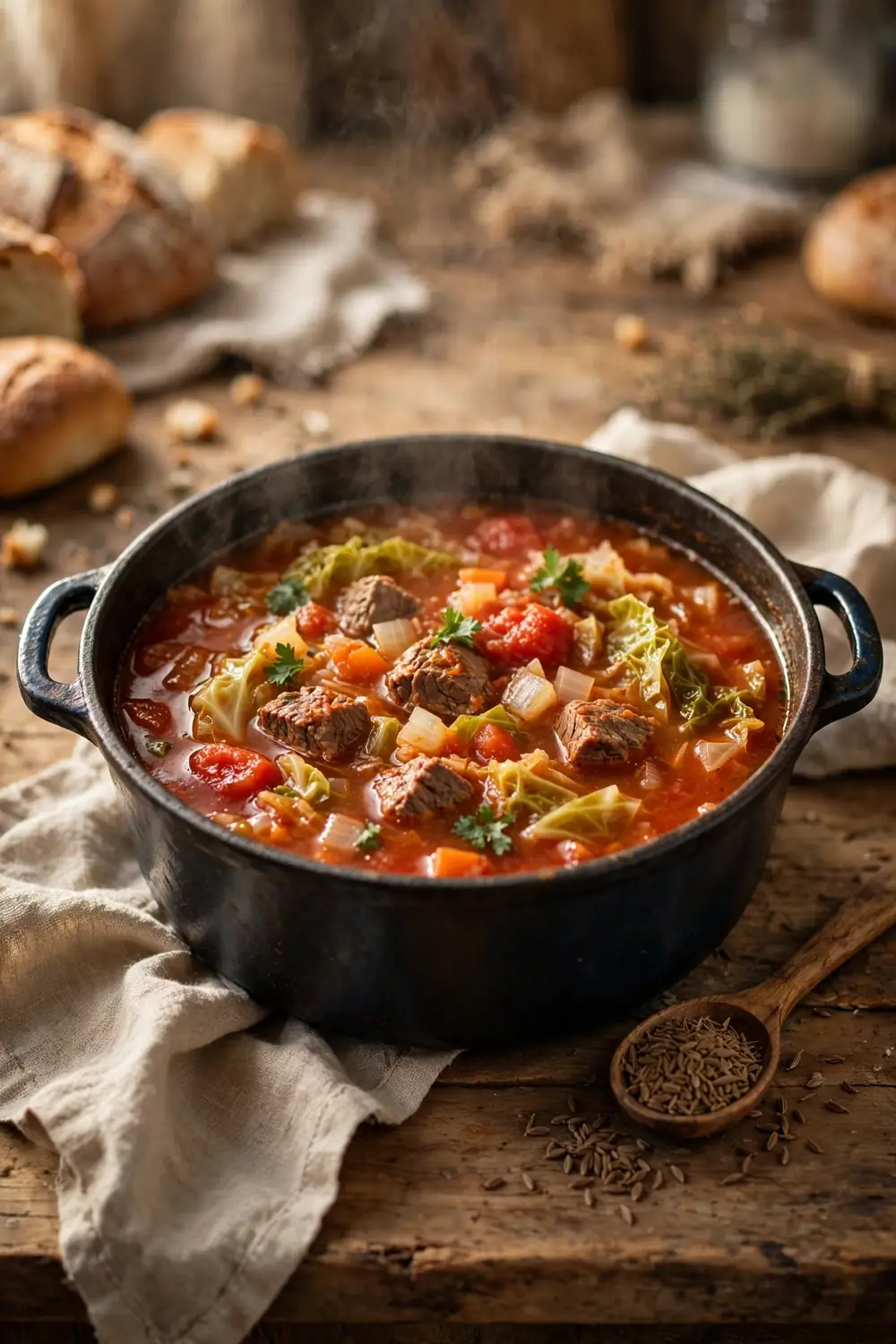 Cozy cabbage roll soup 13