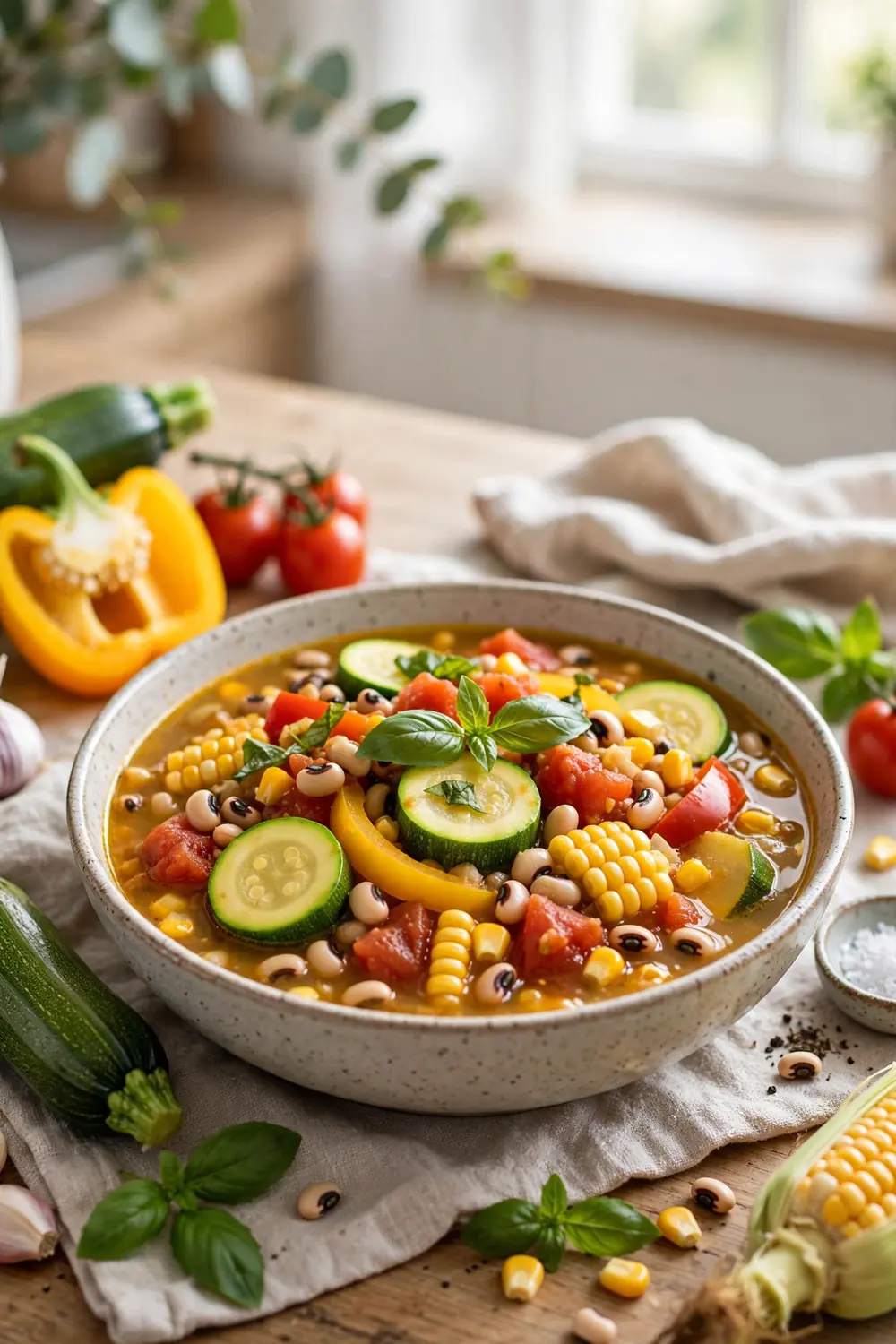 Vegetarian garden Southern style vegetable stew
