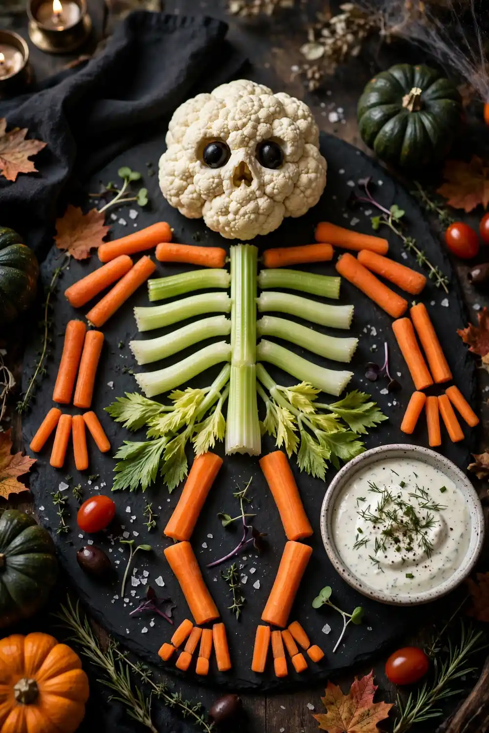 Skeleton Veggie Tray