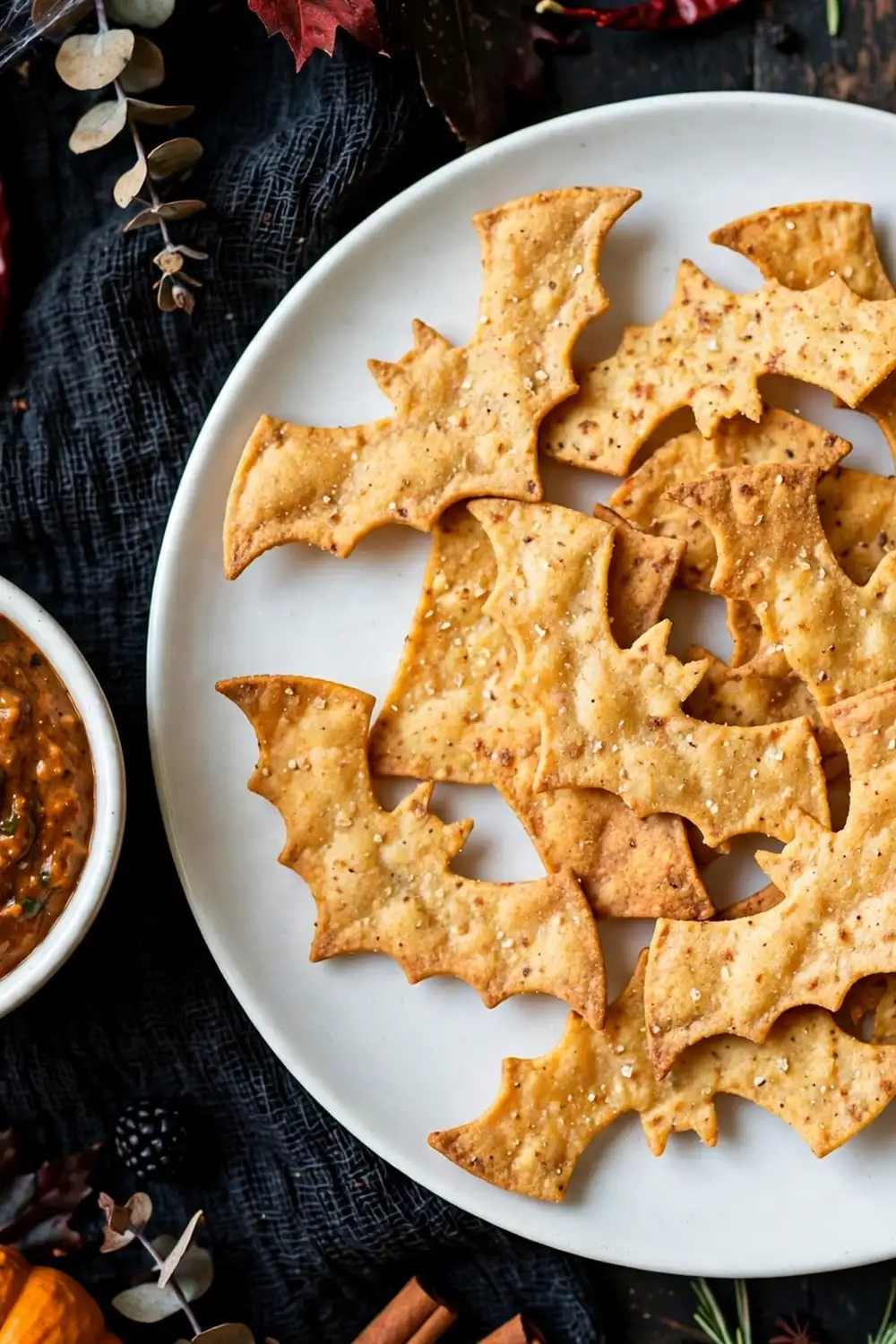 Halloween bat chips 21