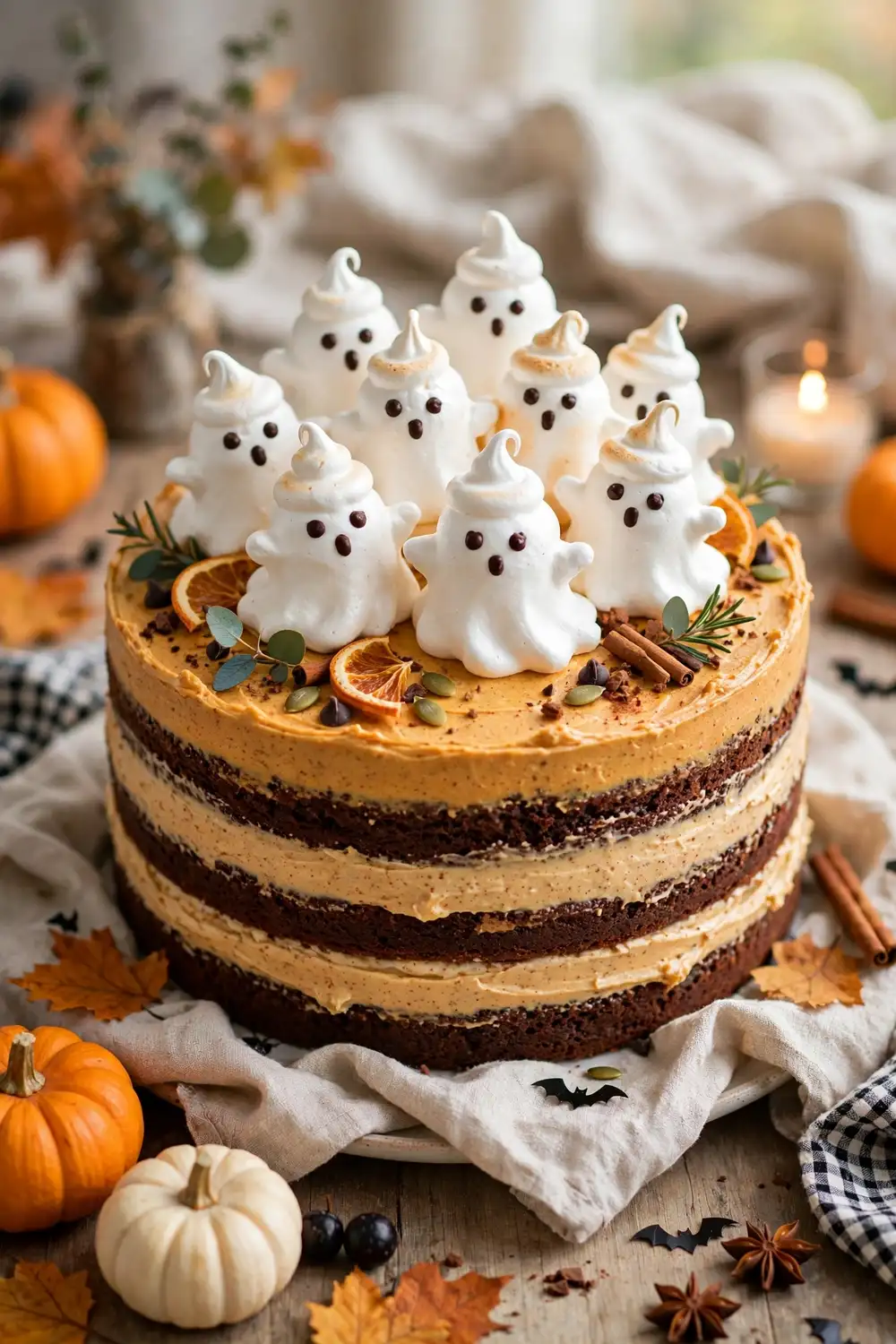 Halloween pumpkin chocolate cake 03