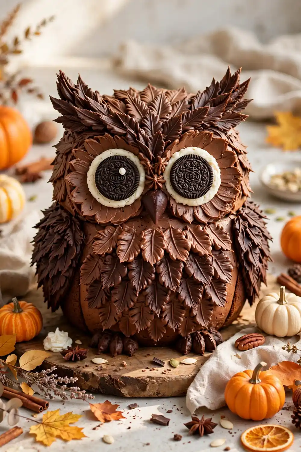 Halloween pumpkin chocolate cake 17
