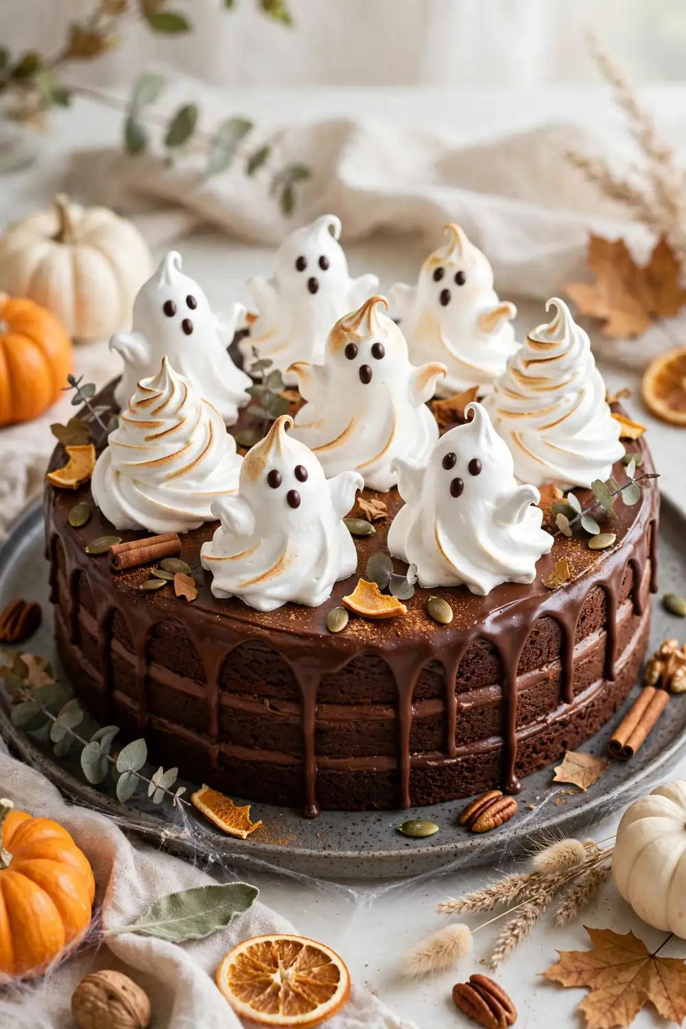 Halloween pumpkin chocolate cake 21