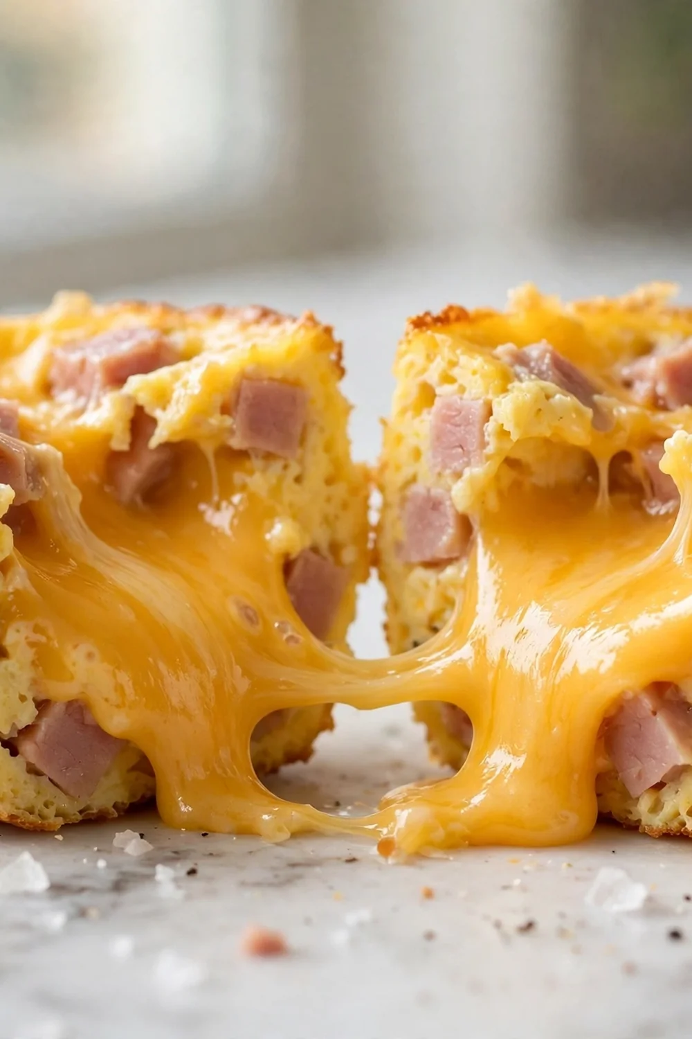 Ham and cheese egg cups