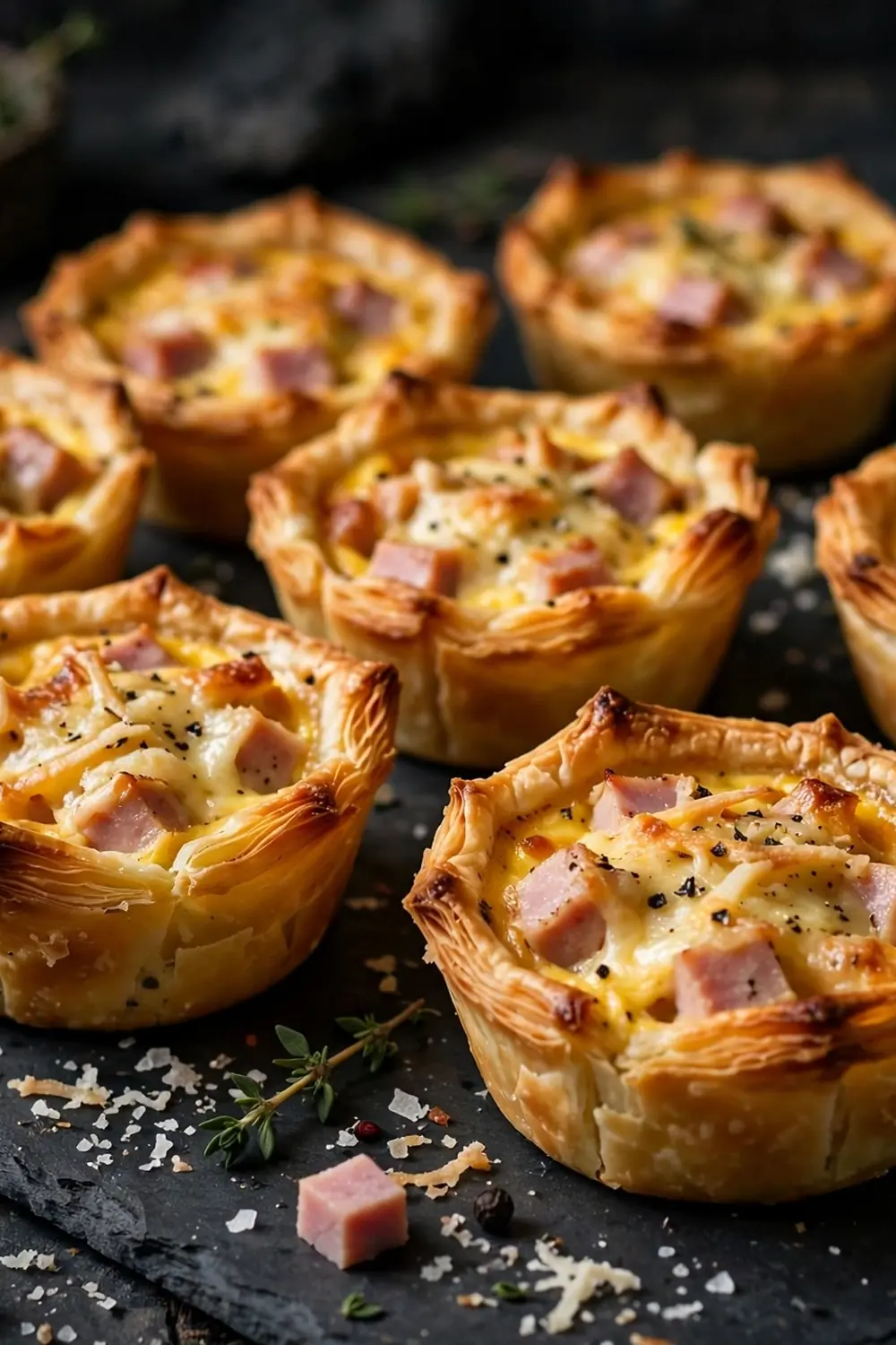 Ham and cheese egg cups