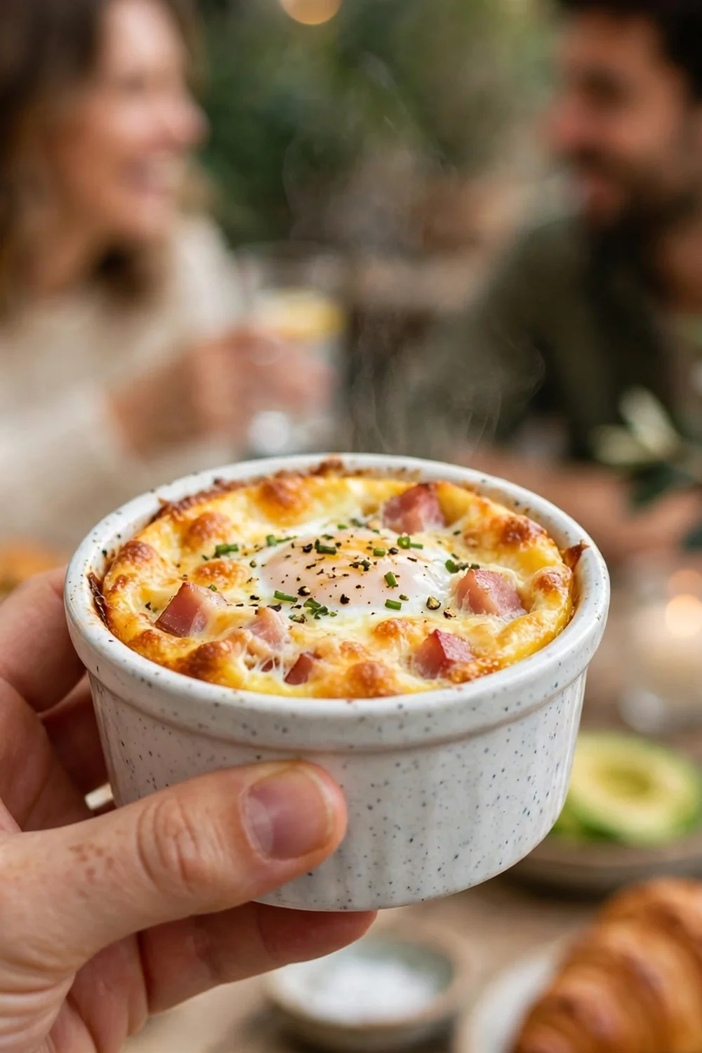 Ham and cheese egg cups