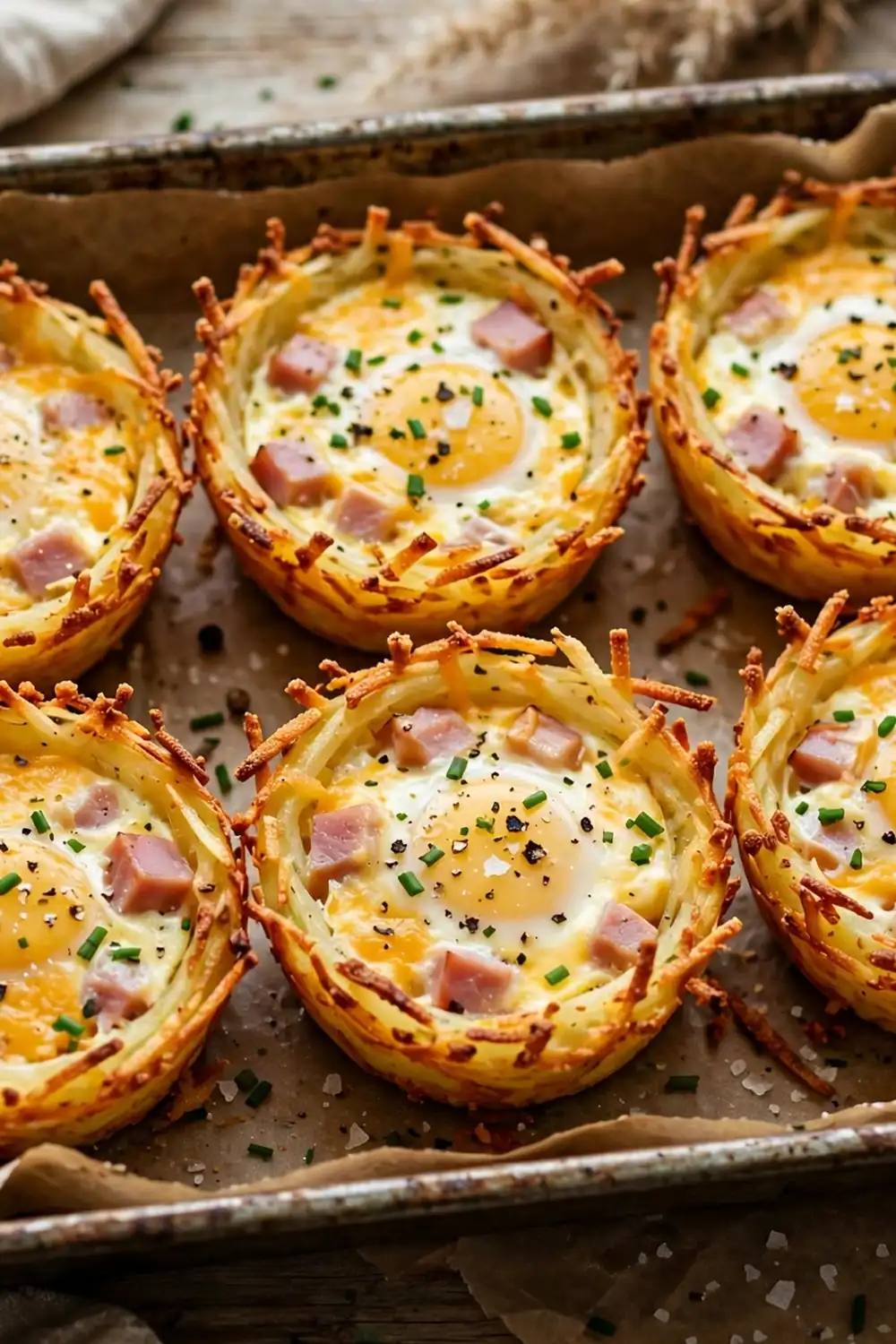 Ham and cheese egg cups