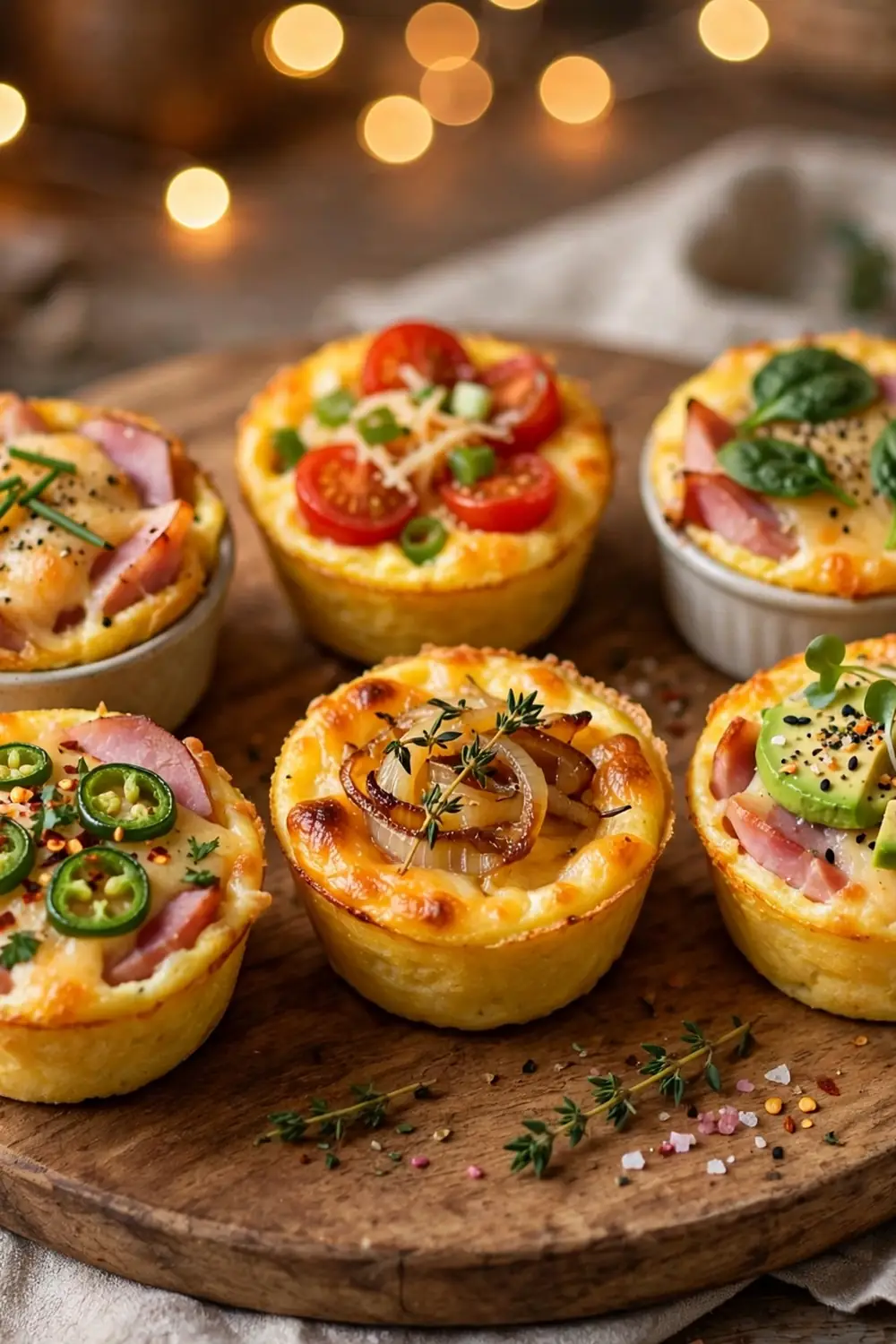 Ham and cheese egg cups