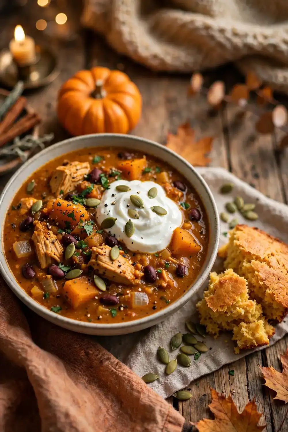 Pumpkin Turkey Chili