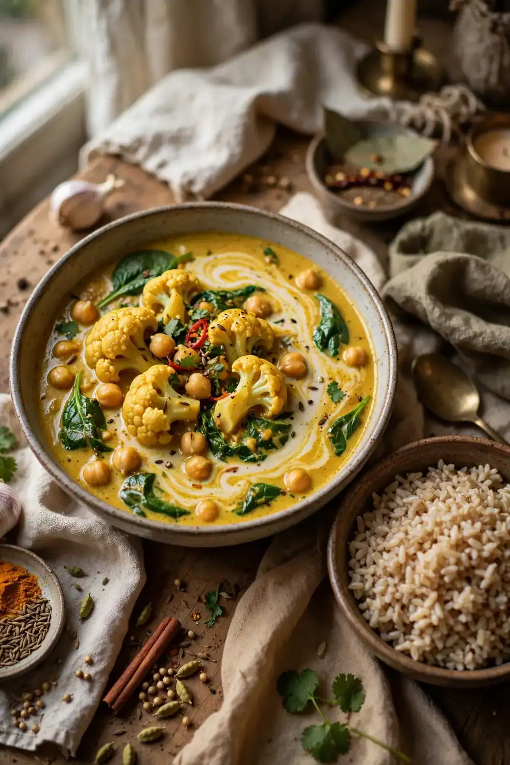 Cauliflower Curry Stew