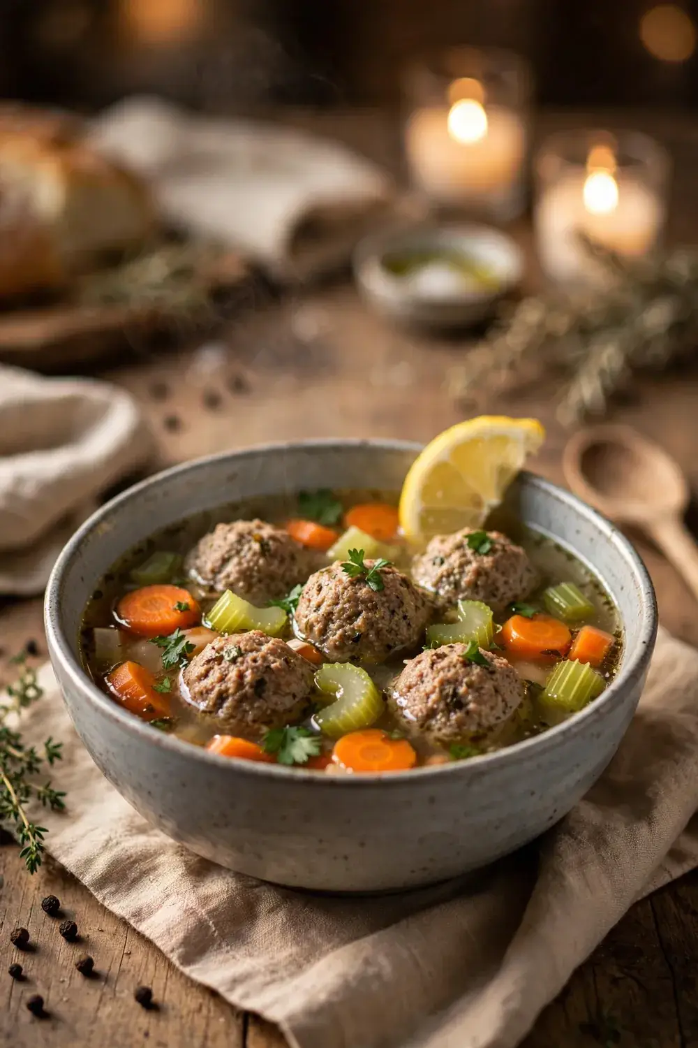 Turkey Meatball Soup