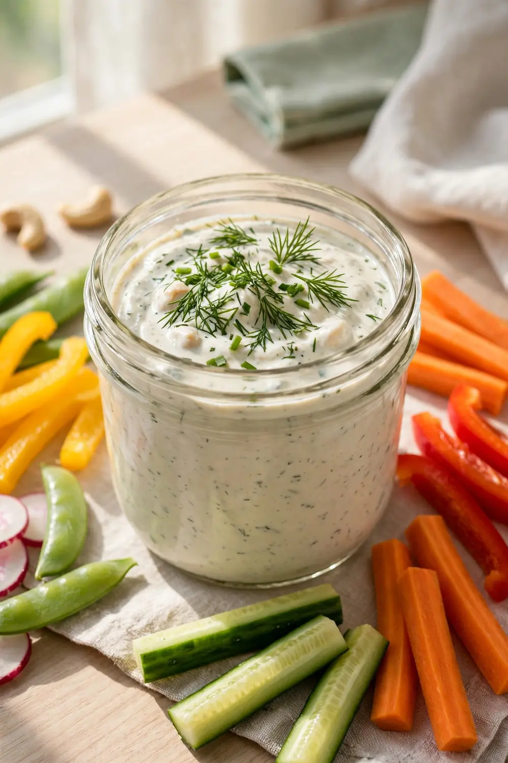 High protein cashew dip